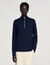 Wool jumper with zip collar
