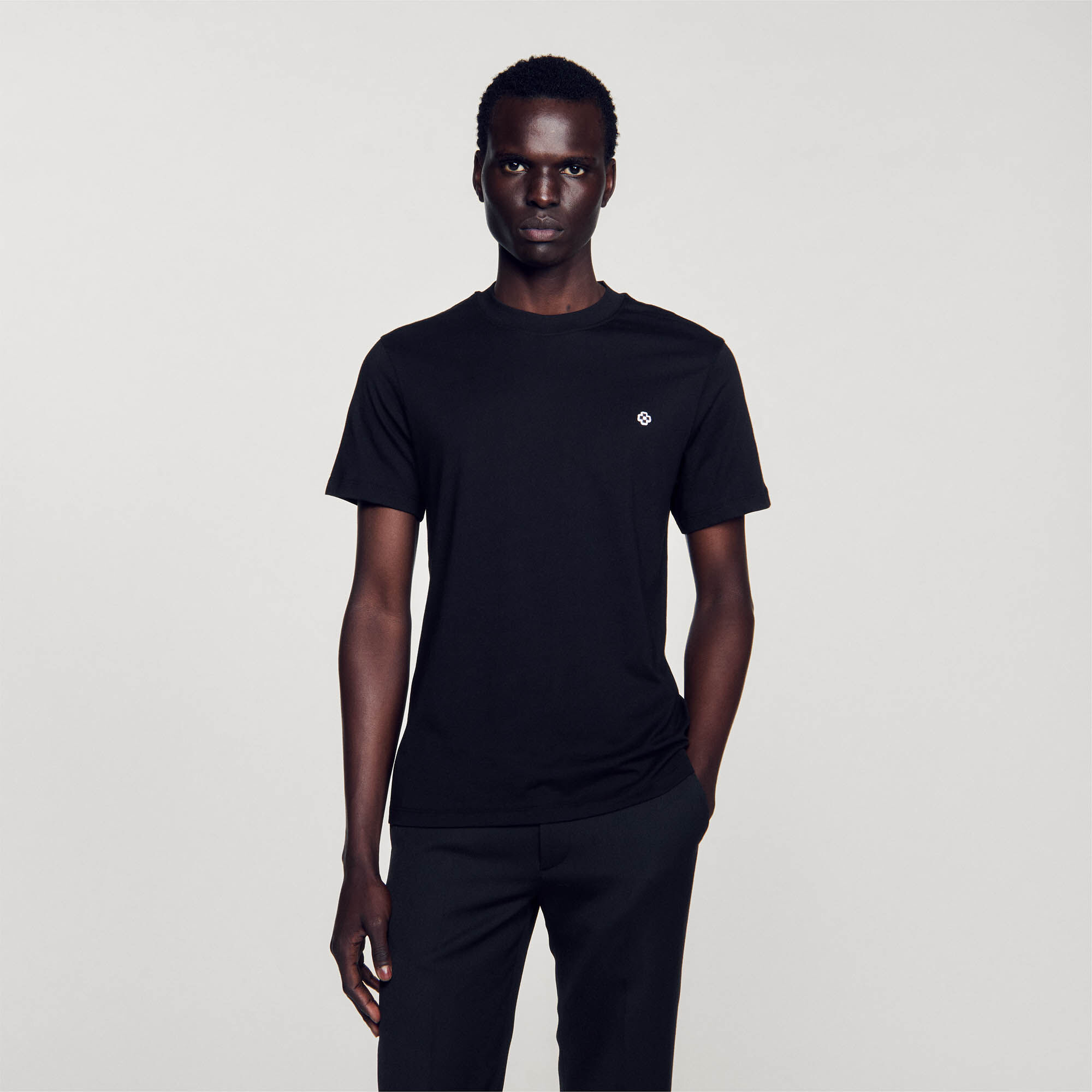 T-shirt with Square Cross patch