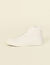 Leather high-top trainers