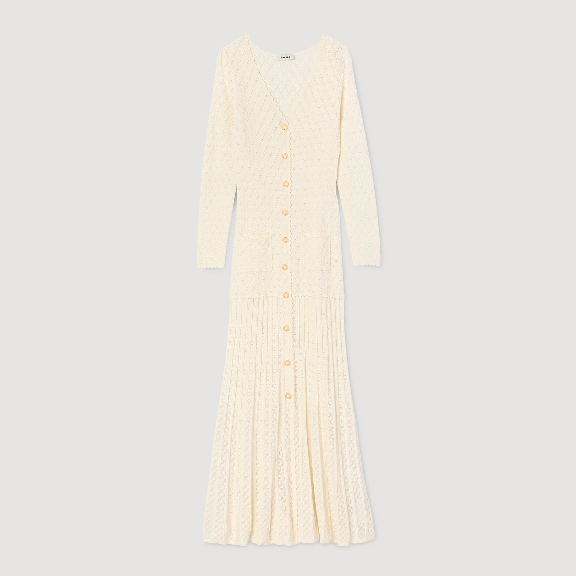 Fancy knit maxi dress