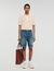 Elasticated denim shorts