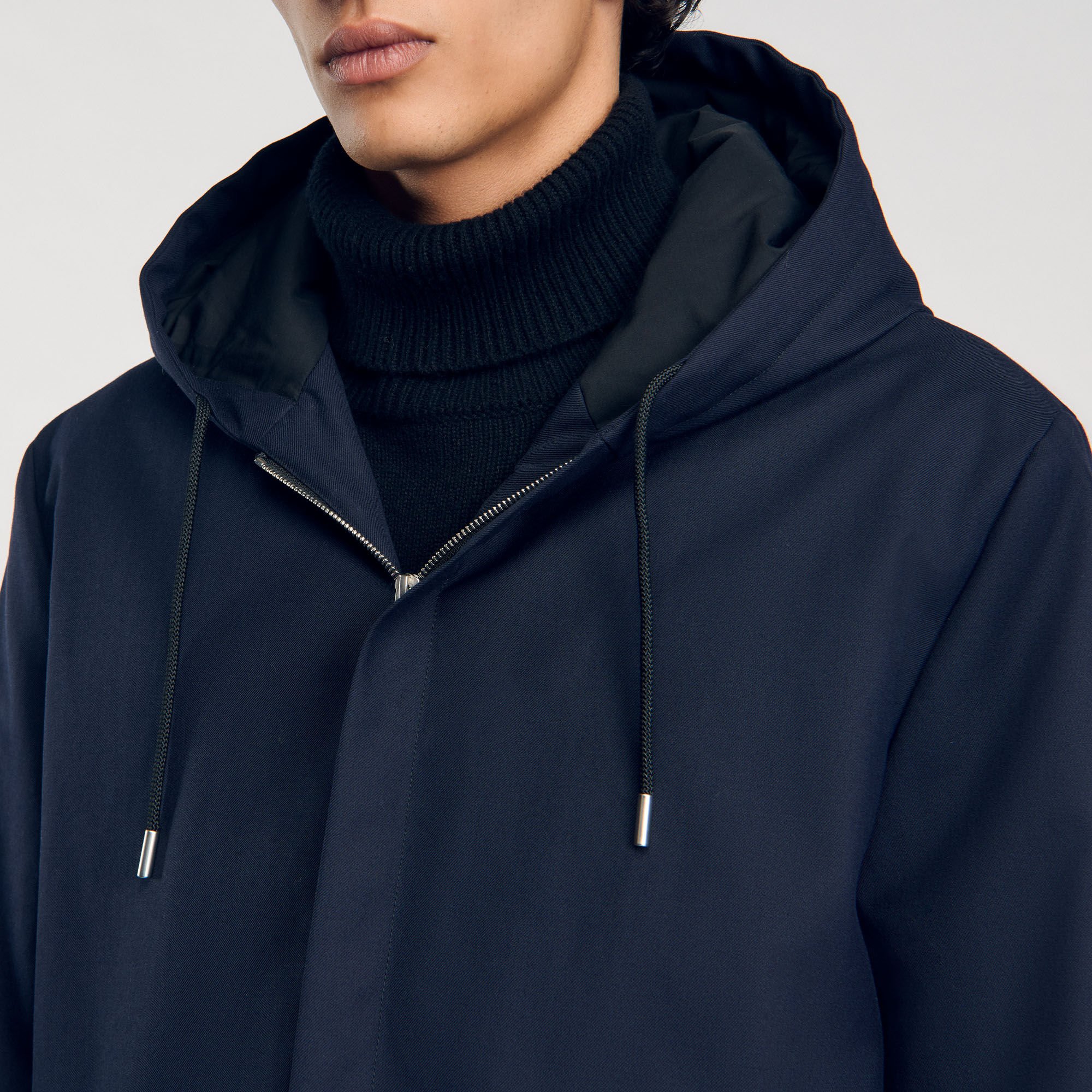 Hooded parka with zip Hooded parka with zip