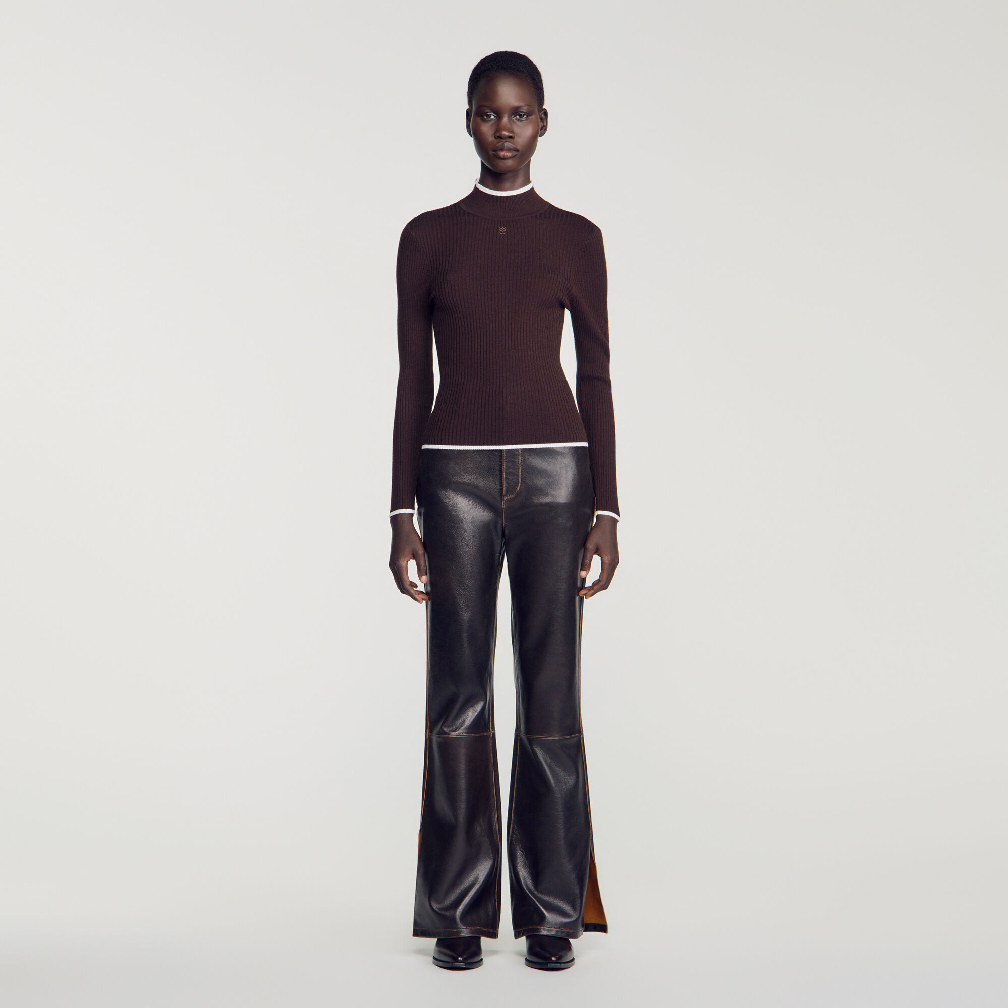 Ribbed roll-neck jumper - Women | Sandro