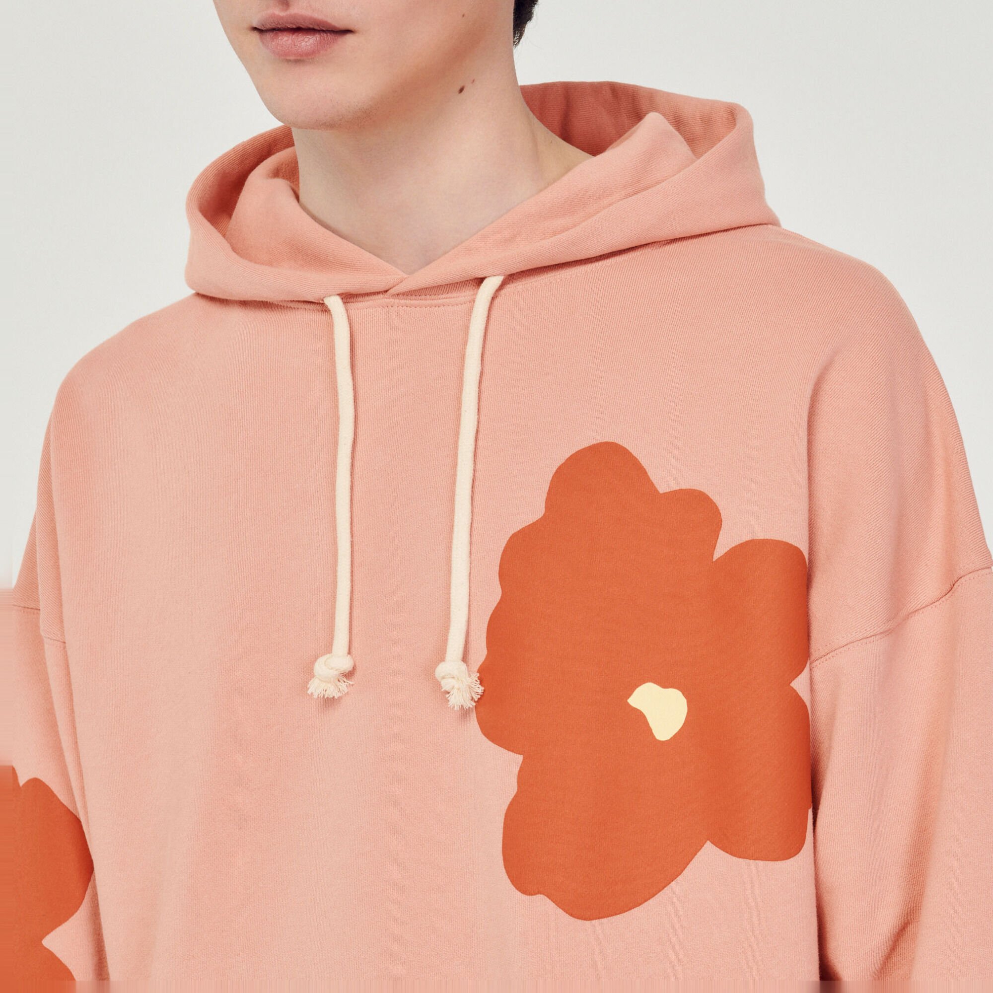 Floral pattern hoodie