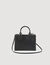 Small tote bag in certified leather