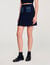 Short knit and denim skirt