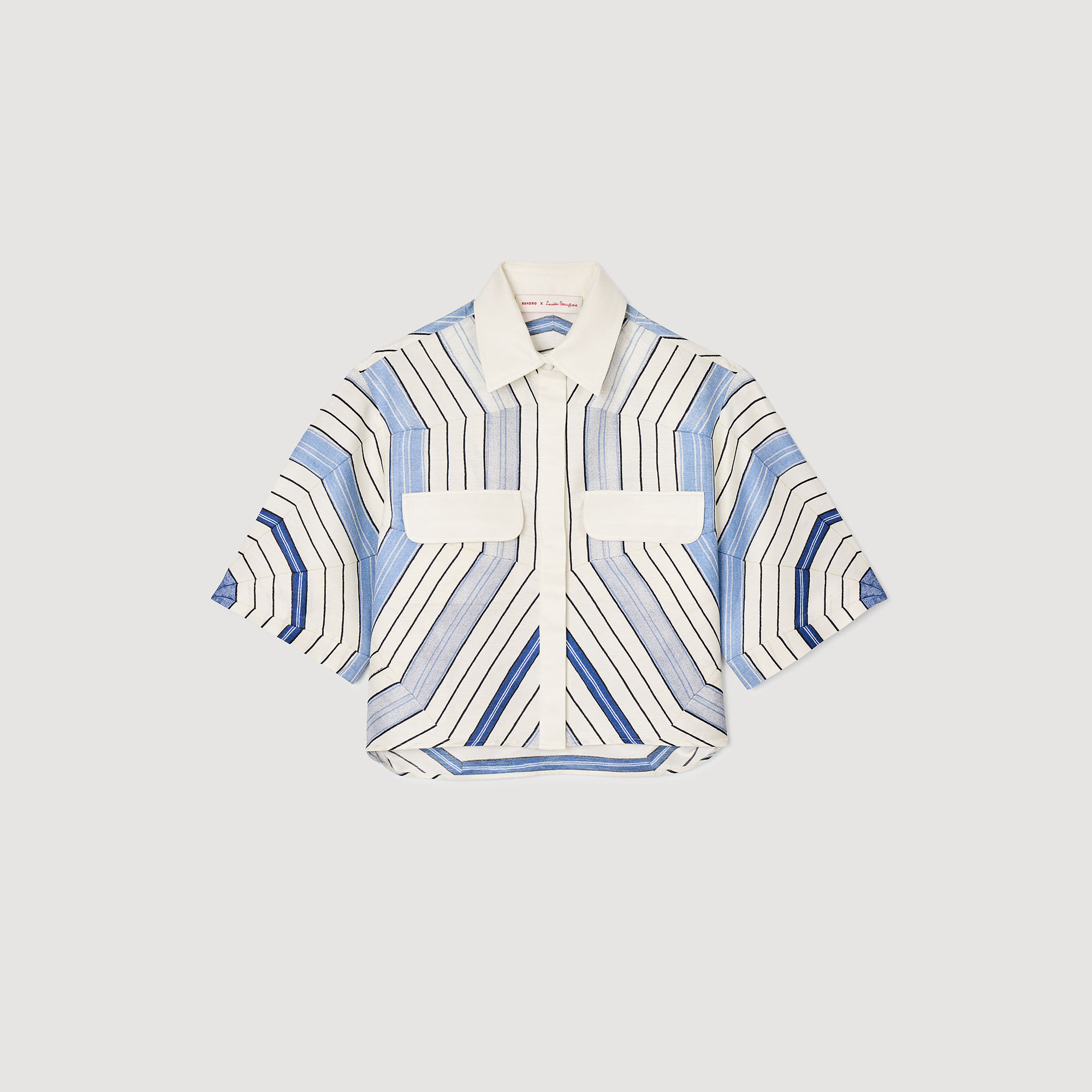 Spiral-motif shirt