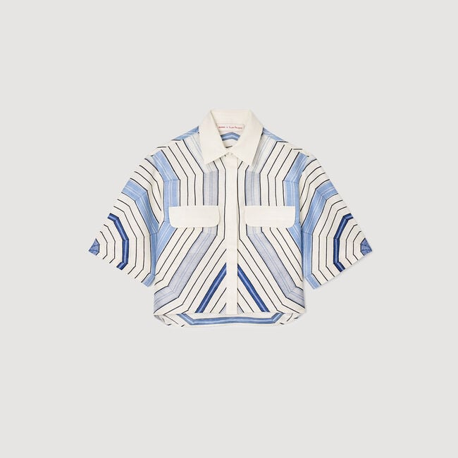 Spiral-motif shirt