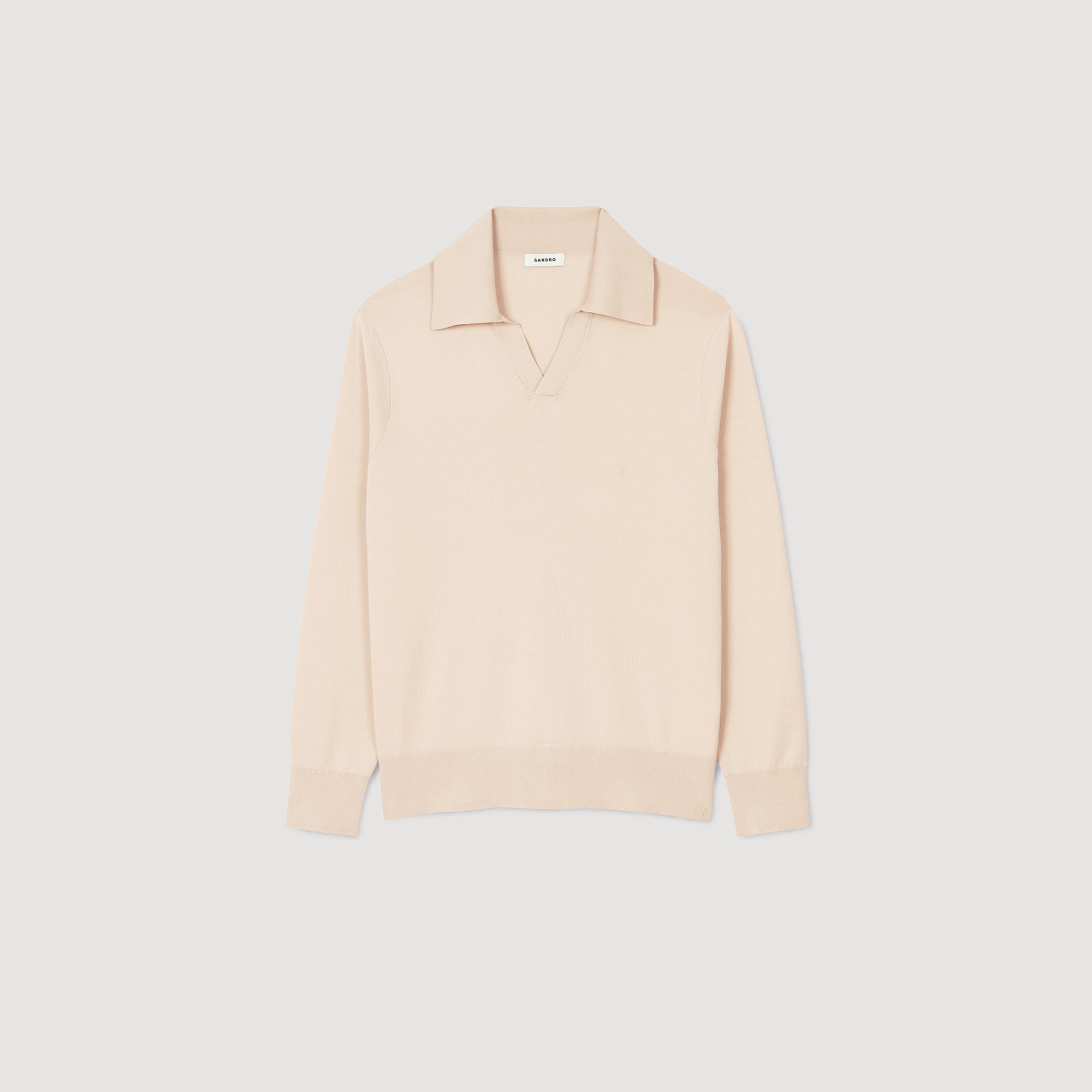 Knit polo shirt