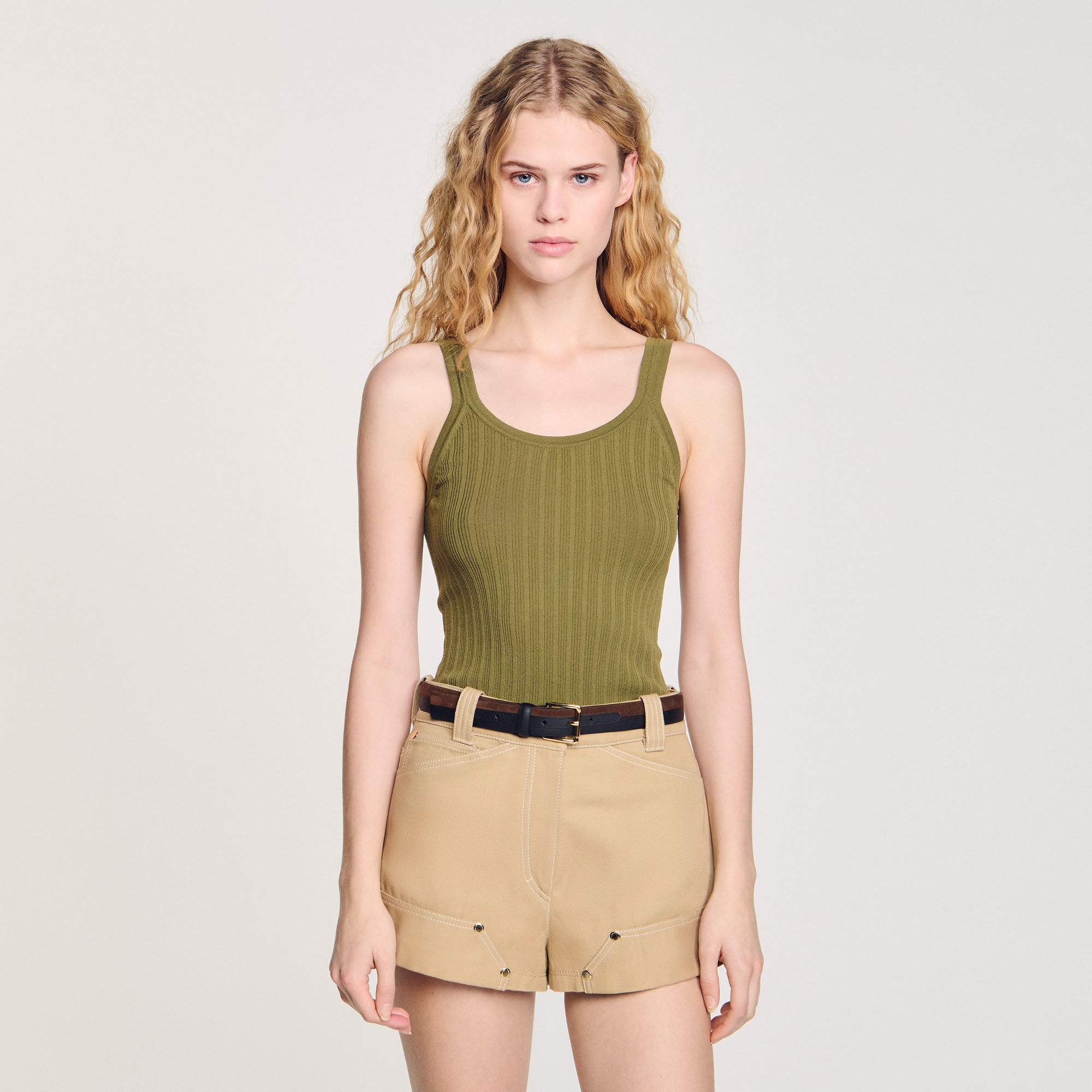 Ribbed vest top