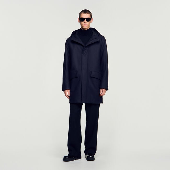 Wool and cashmere parka - Men | Sandro