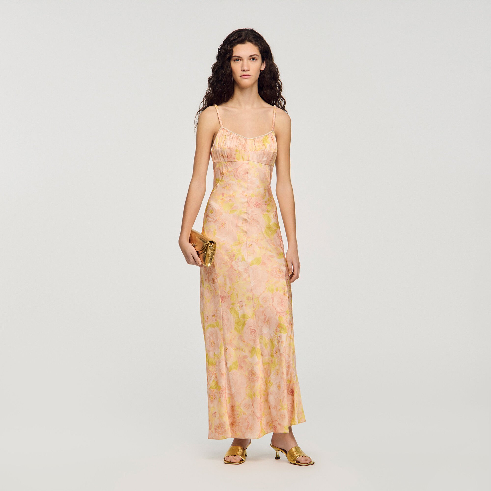 Flower print maxi dress