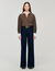 Wide-leg raw jeans