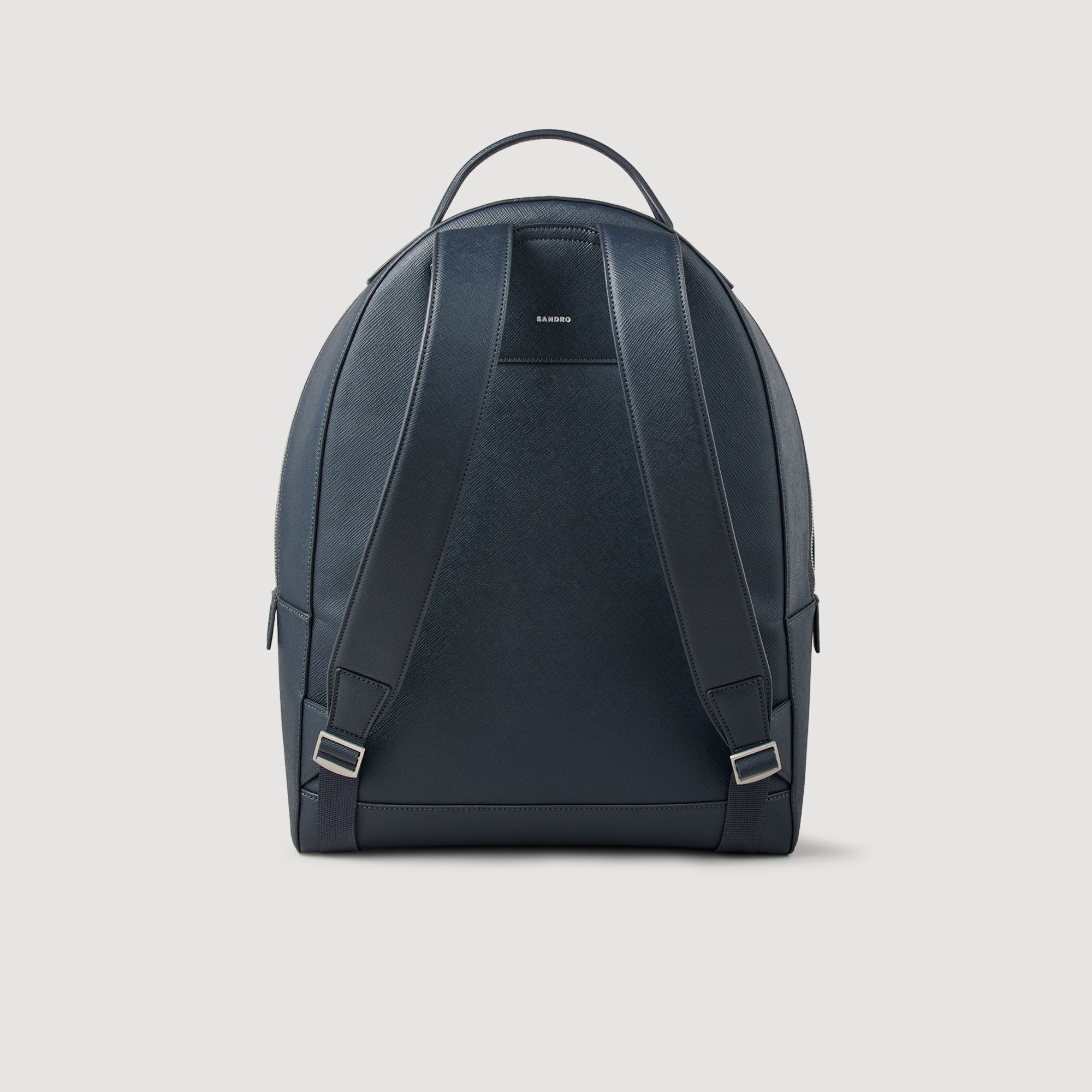 Reconstituted leather rucksack