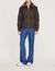 Shearling collar aviator jacket