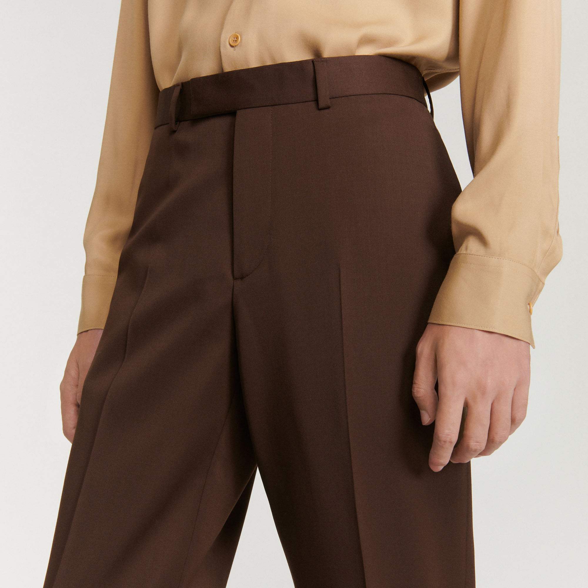 Virgin wool suit trousers