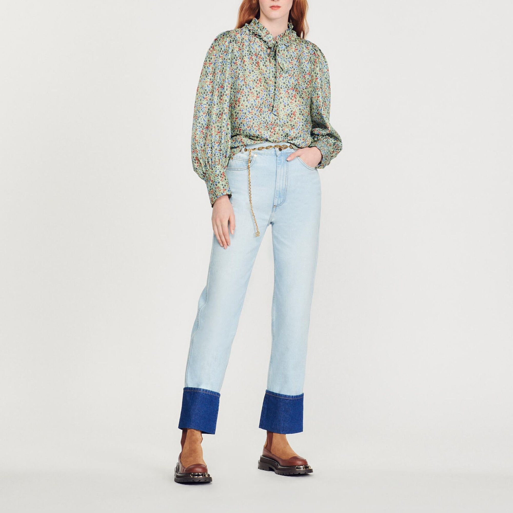 Flowing blouse with Liberty Flower print