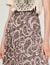Printed midi skirt with pleats