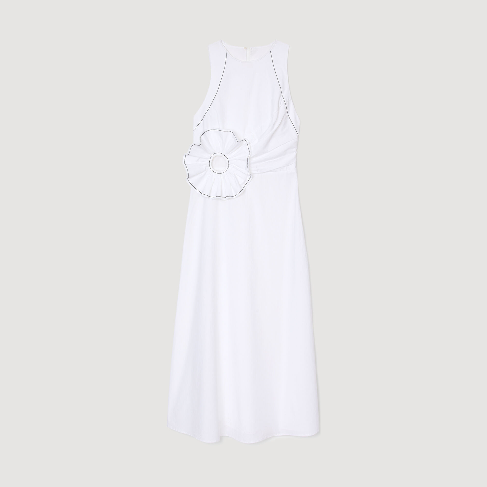 Ruffled maxi dress