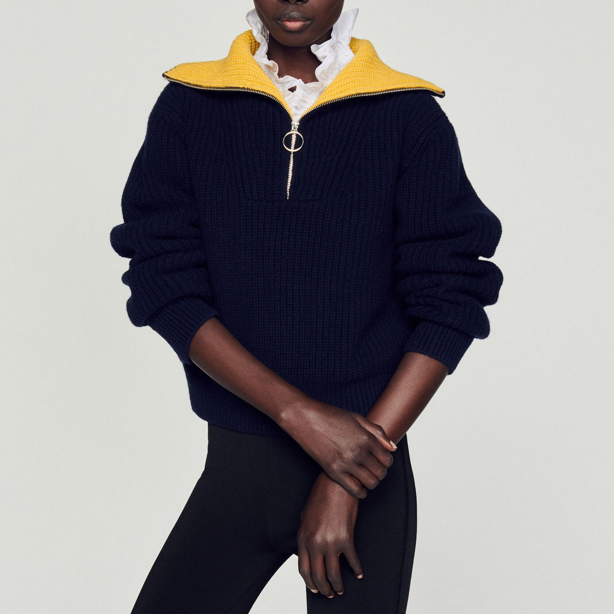 Trucker-style sweater