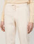 Cotton carrot-fit trousers