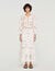 Long openwork cotton skirt