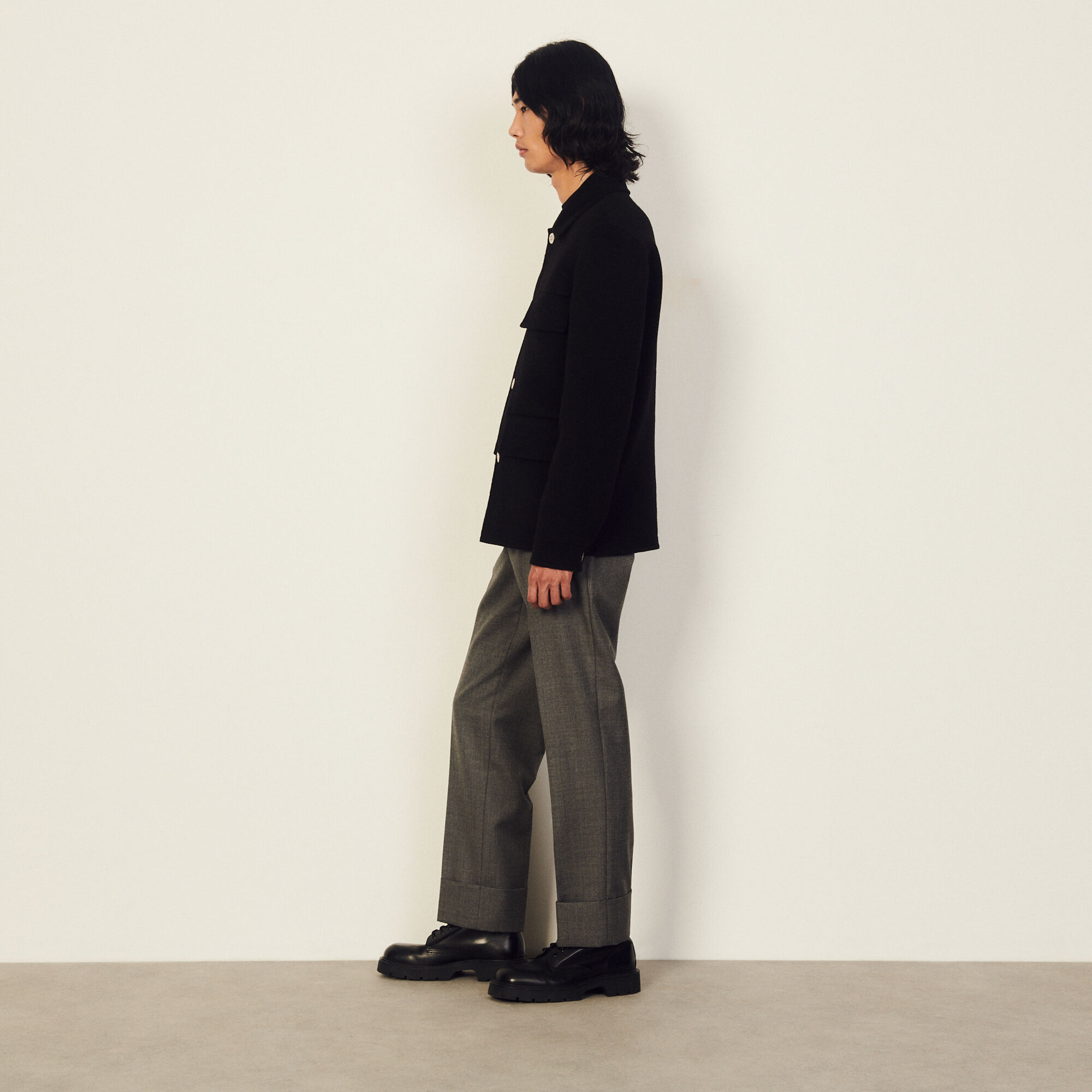 Double-faced wool jacket