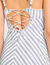 Stripy maxi dress with straps