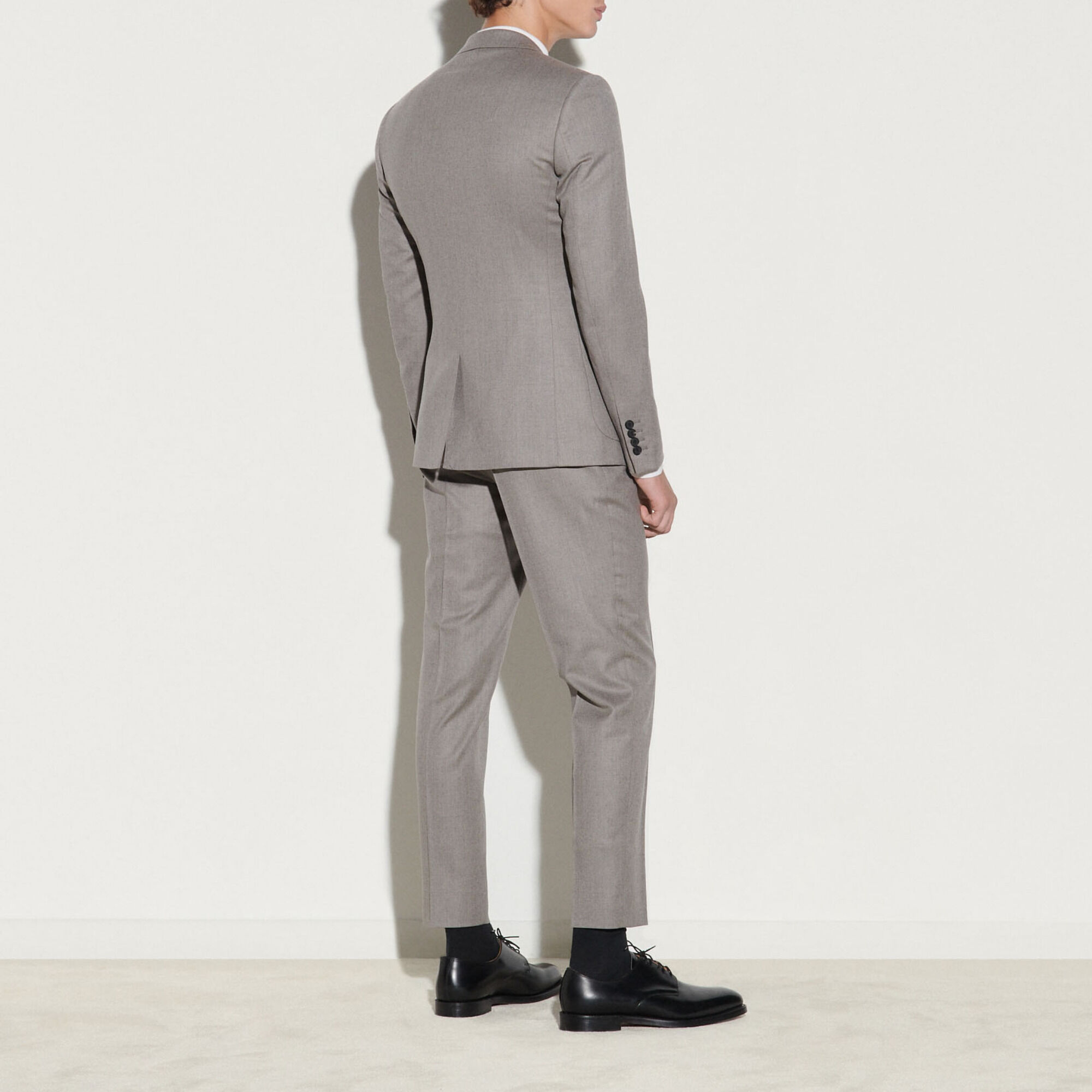 Flannel suit jacket