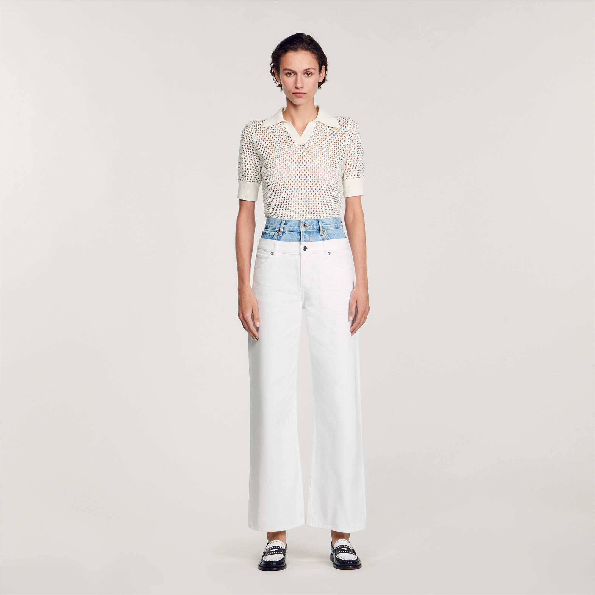 Sandro store white jeans