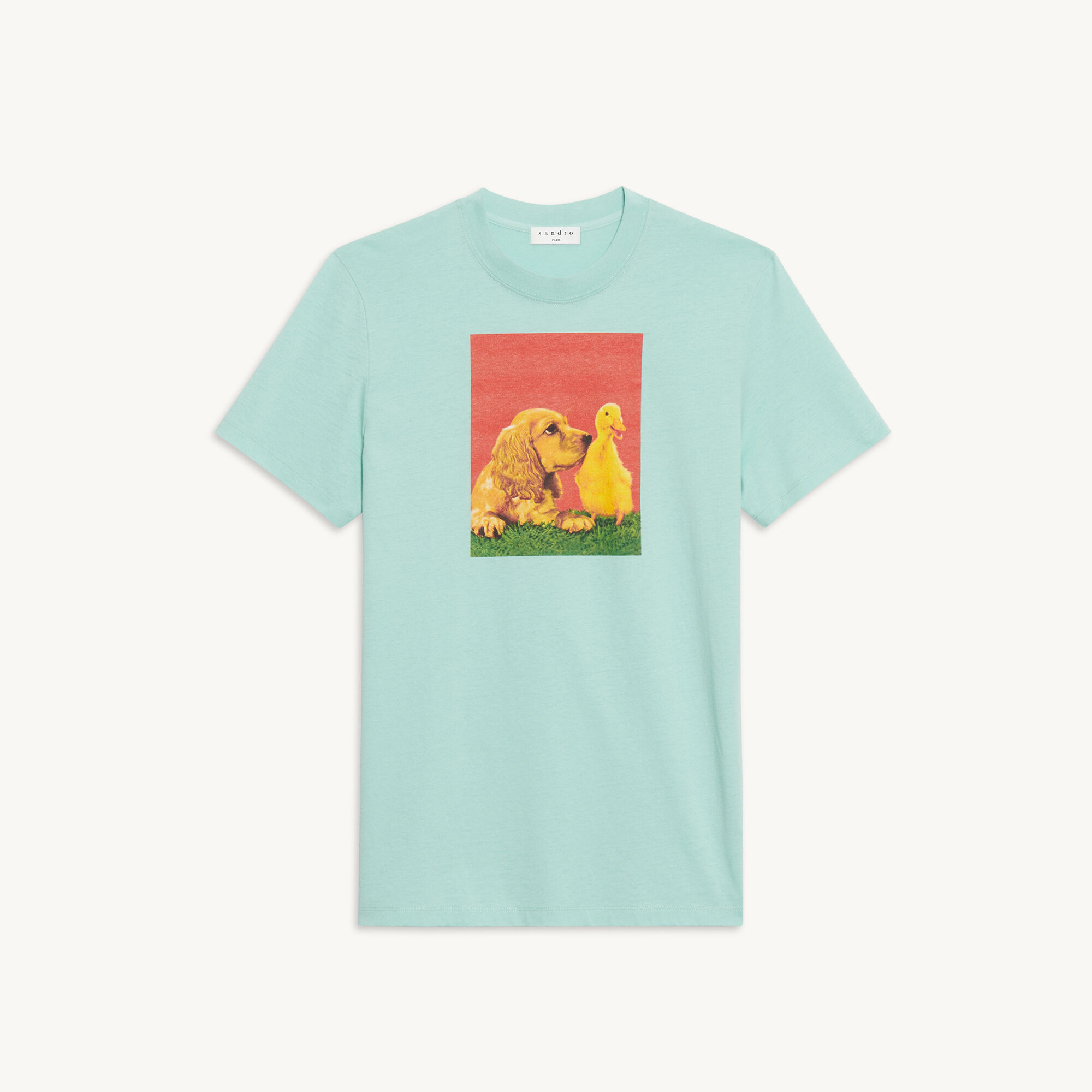 Cotton T-shirt with imagery