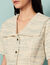 Tweed dress with sailor collar