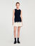 Two-tone short knit dress
