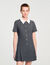 Short pleated dress with rhinestones