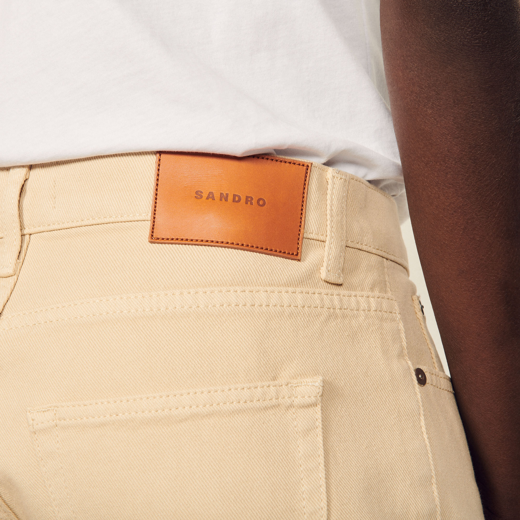 Slim-fit cotton jeans