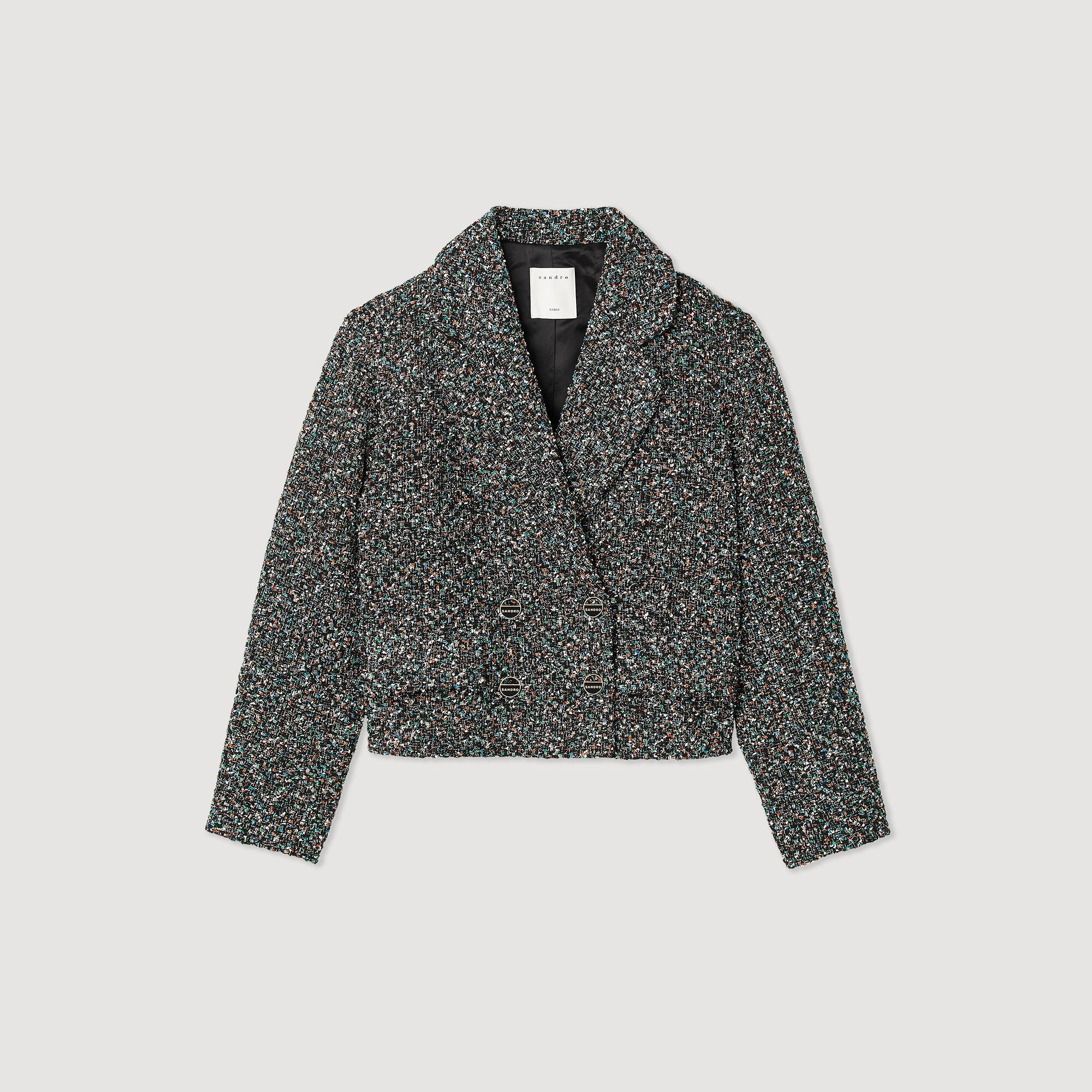Cropped tweed jacket