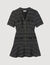Tweed short-sleeved dress