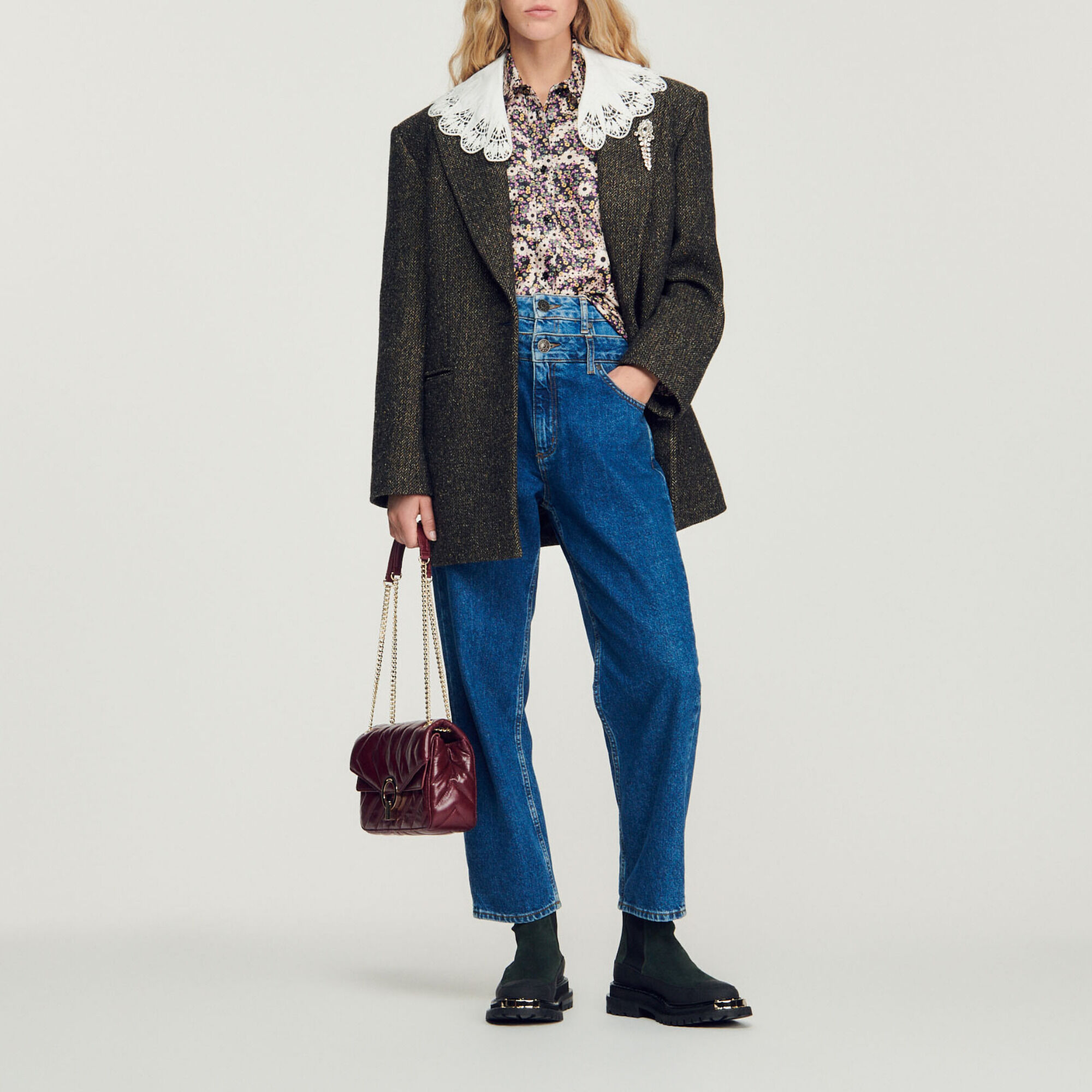 Silk floral shirt