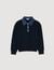 Jumper with denim collar