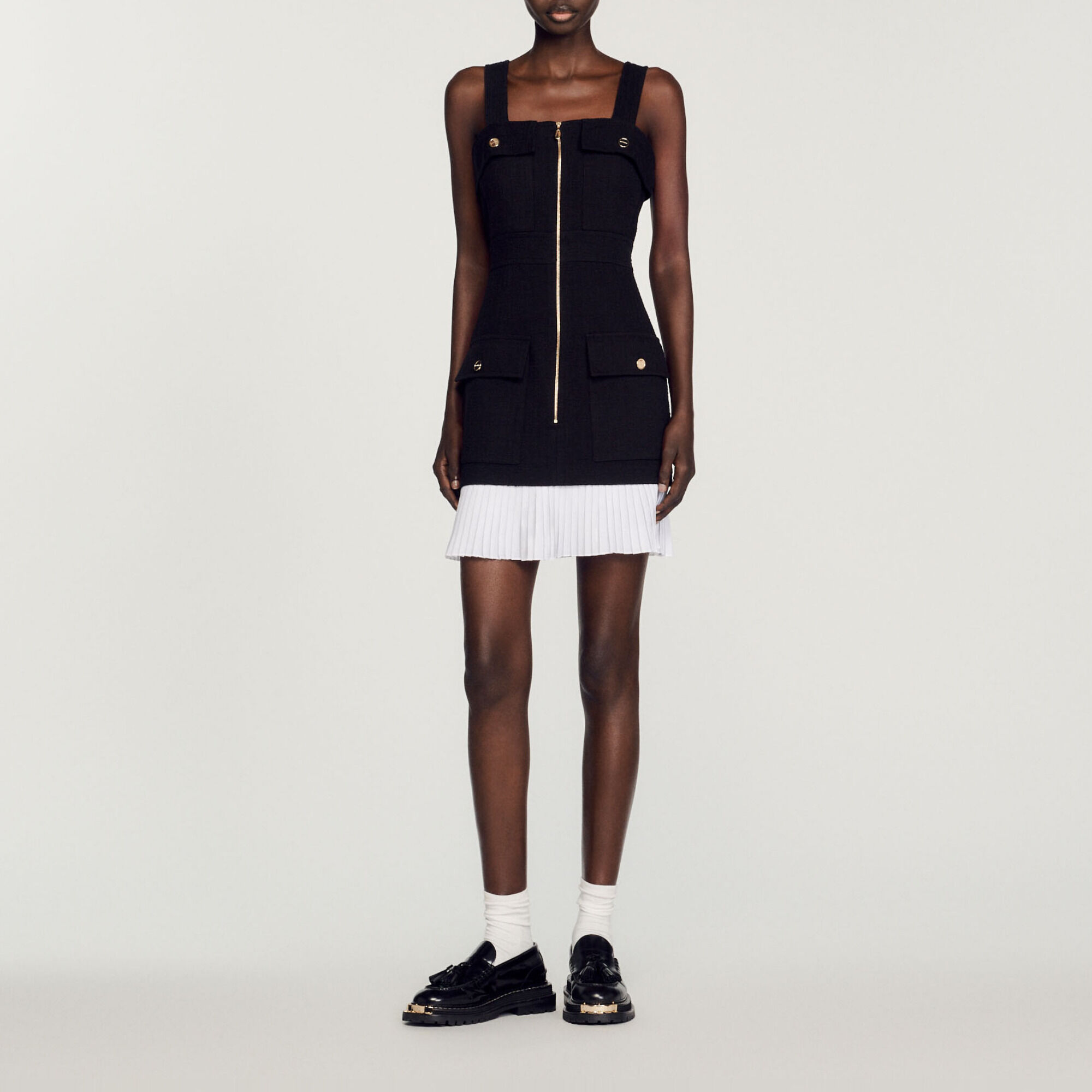 Sandro robe tweed deals