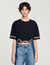 Rhinestone cropped T-shirt