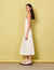 Long pointelle knit dress