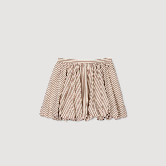 Striped bubble skirt
