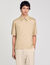 Zip-neck polo shirt