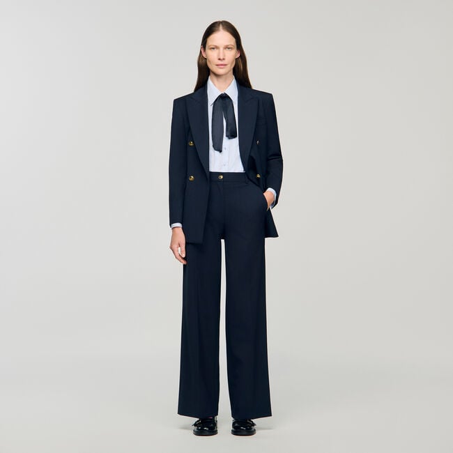 Chalk-striped trousers