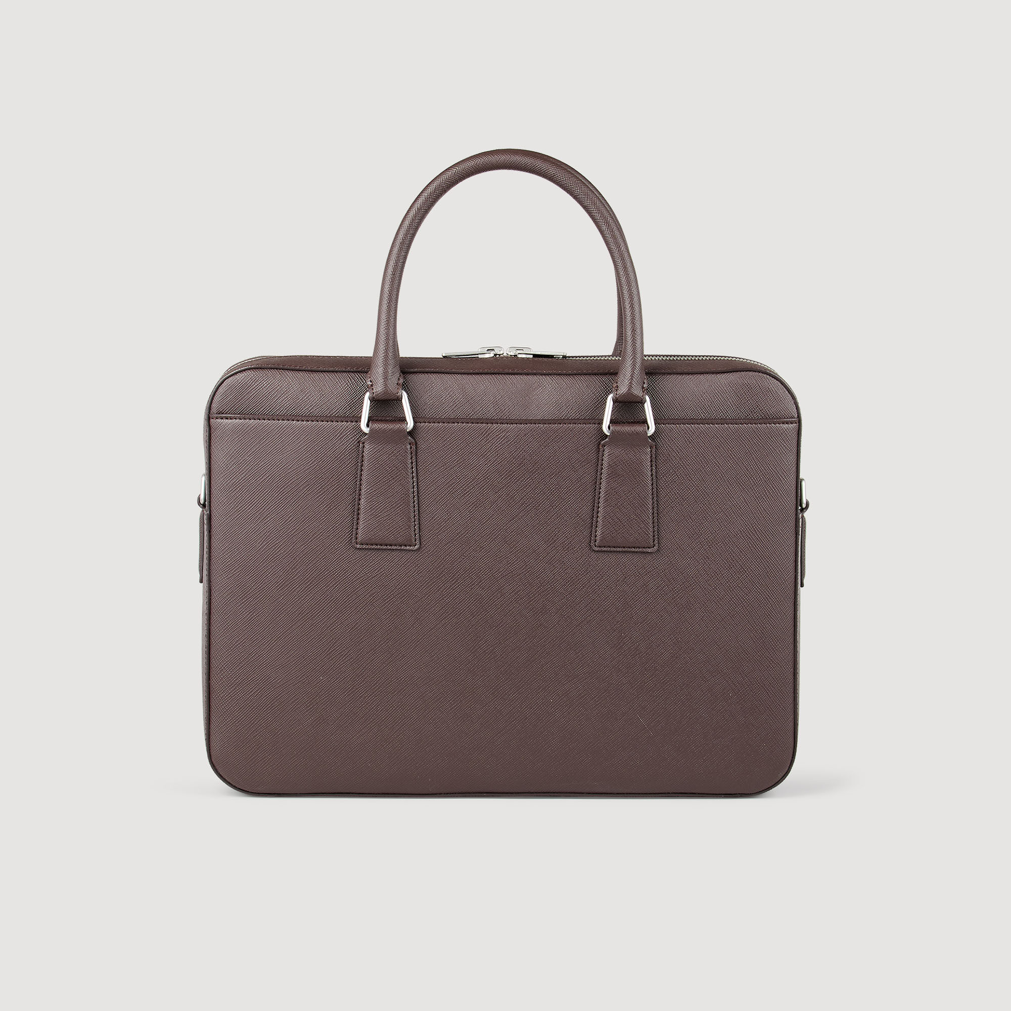 Reconstituted leather briefcase