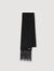 Fringed wool scarf