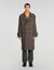 Check wool coat
