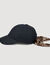 Cap with tied scarf