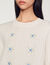 Embroidered knit sweater